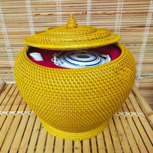 Combo Bộ Ấm Tích 1,5L, 2.5L, 3,5L.. + Giành Ủ Trà + Trà Sơn Mật Hồng Sâm 200Gr