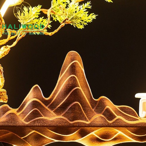 Thác Khói Trầm Hương Đèn Led Tròn Khổng Minh