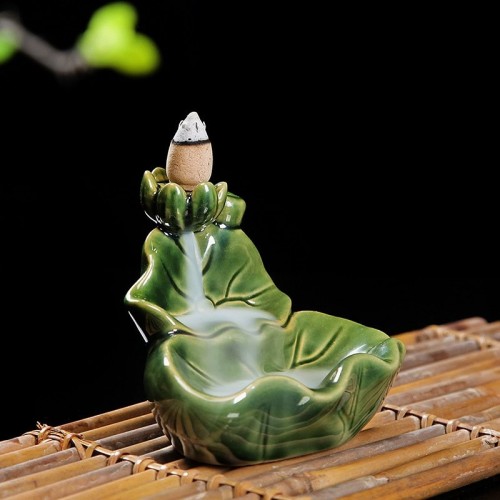 Thác Khói Trầm Hương Lá Sen TKLS5