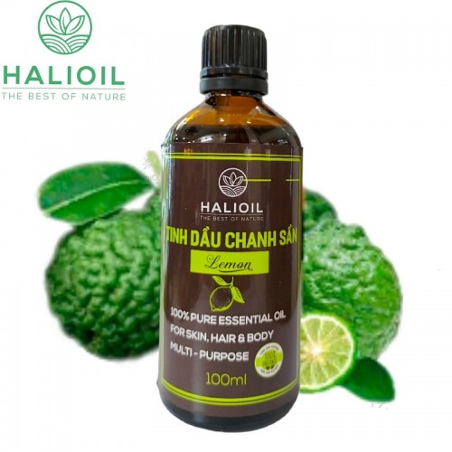 Tinh Dầu Chanh Sần HALIOIL - Lemon Chai 100ml