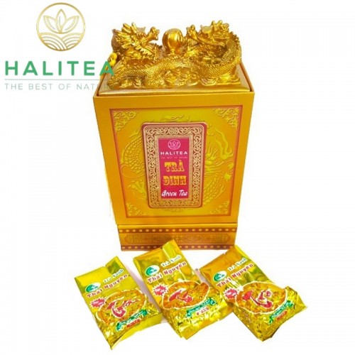 Trà Đinh Thái Nguyên Đặc Sản HALITEA Ấn Vàng Hộp 250Gr