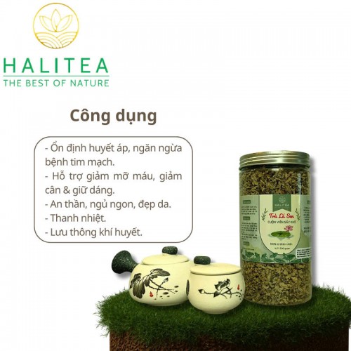 Trà Lá Sen Cuộn Viên Sấy Khô Hũ 500gr