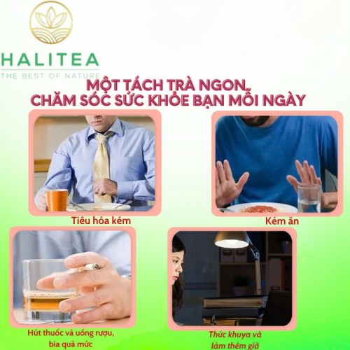 Trà Ô Long Quế Hoa HALITEA Túi Tam Giác Hộp Thiếc 150g/ hộp/ 50 Túi