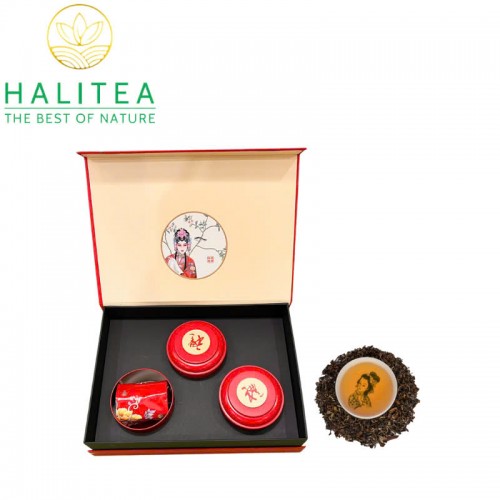 Trà Oolong Mỹ Nhân HALITEA Cao Cấp Hộp Quà Tặng 150gr